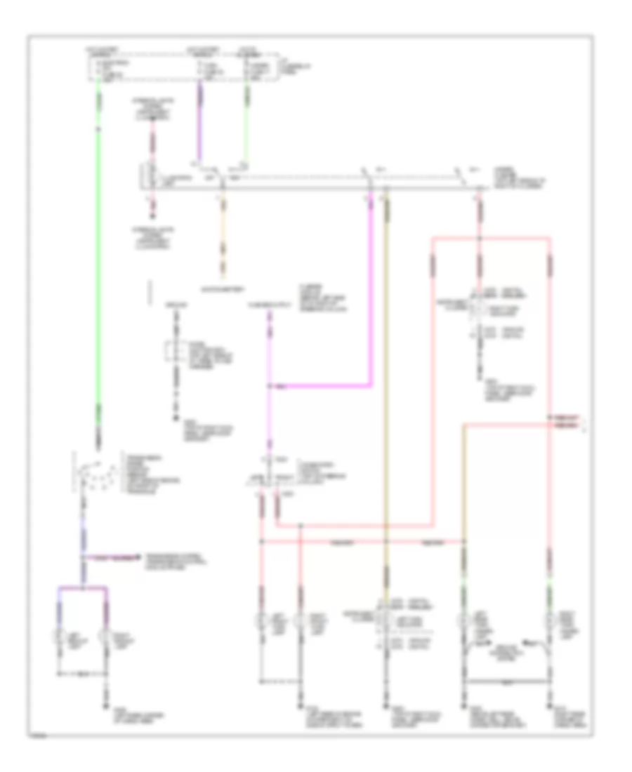 Exterior Light Wiring Diagram 1 of 2 for Mercury Villager GS 1995