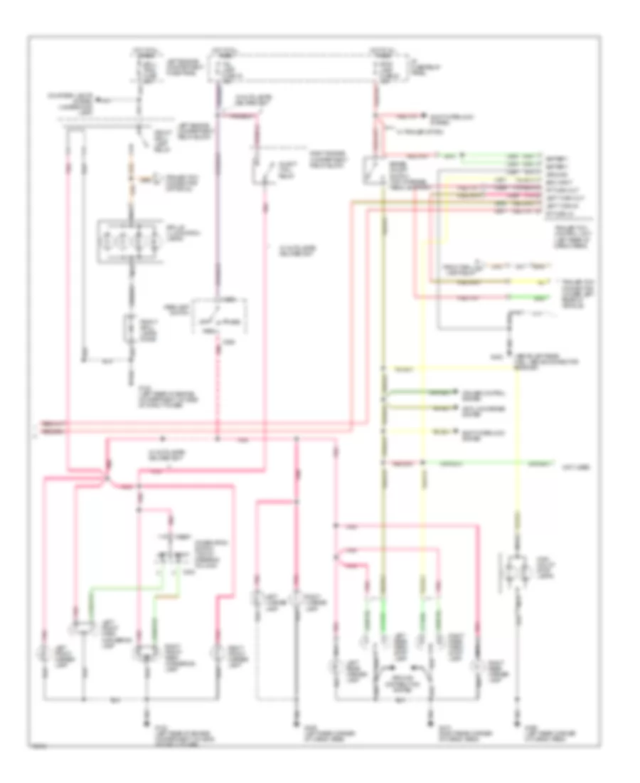 Exterior Light Wiring Diagram (2 of 2) for Mercury Villager GS 1995