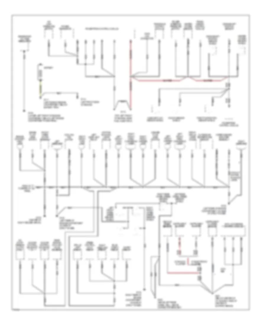 Ground Distribution Wiring Diagram 1 of 3 for Mercury Villager GS 1995