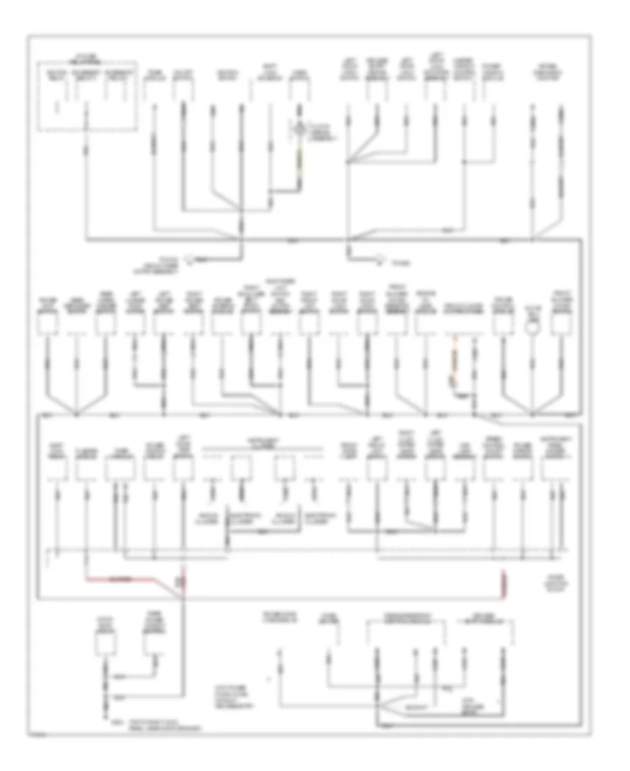 Ground Distribution Wiring Diagram (2 of 3) for Mercury Villager GS 1995