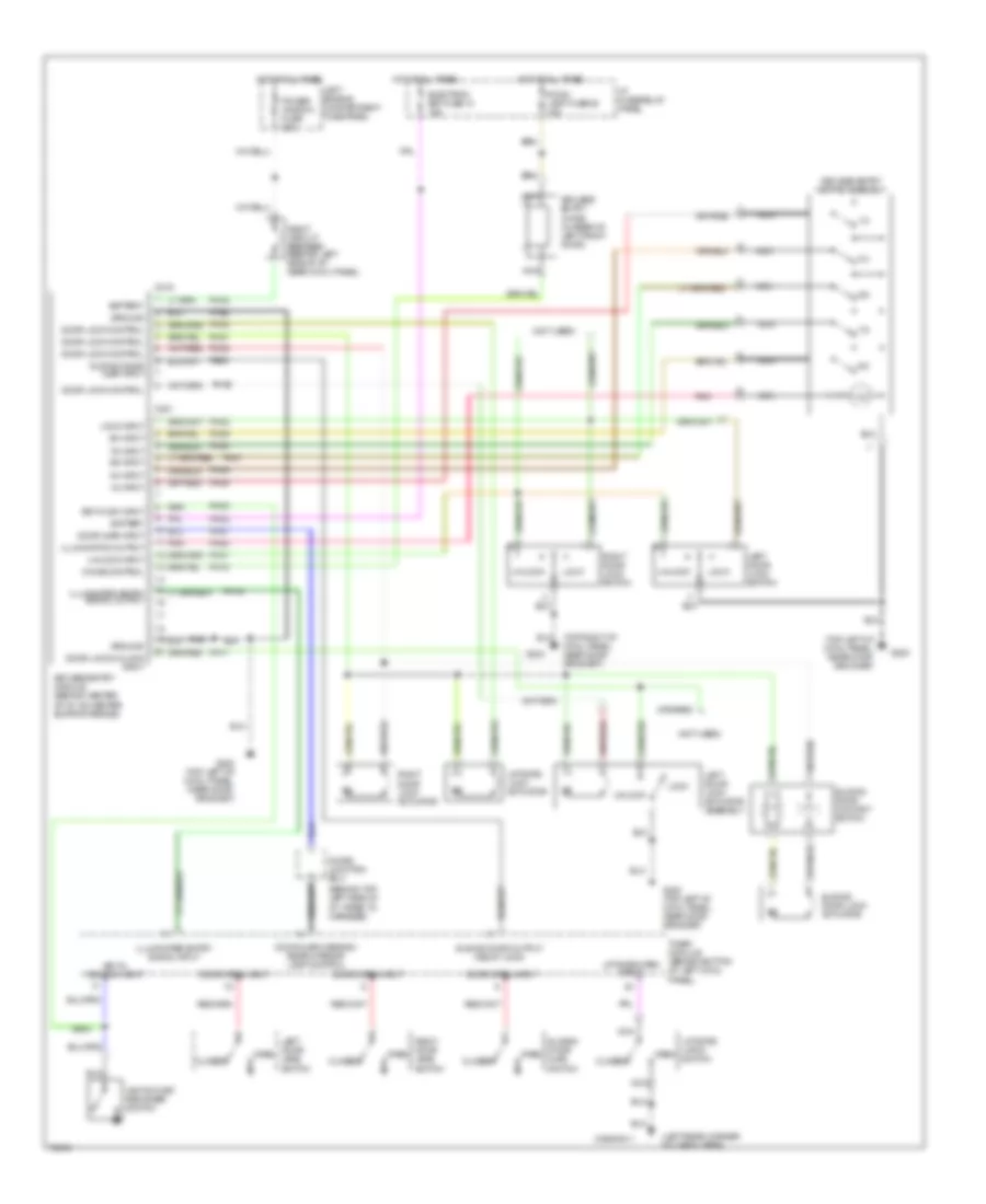 Keyless Entry Wiring Diagram for Mercury Villager GS 1995