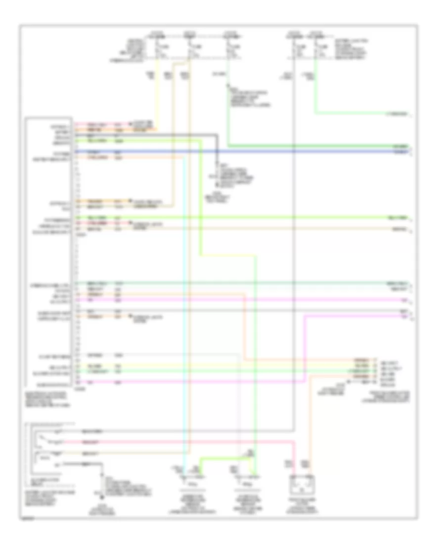 Электросхема кондиционера (1 из 2) для Mercury Grand Marquis GS 2006