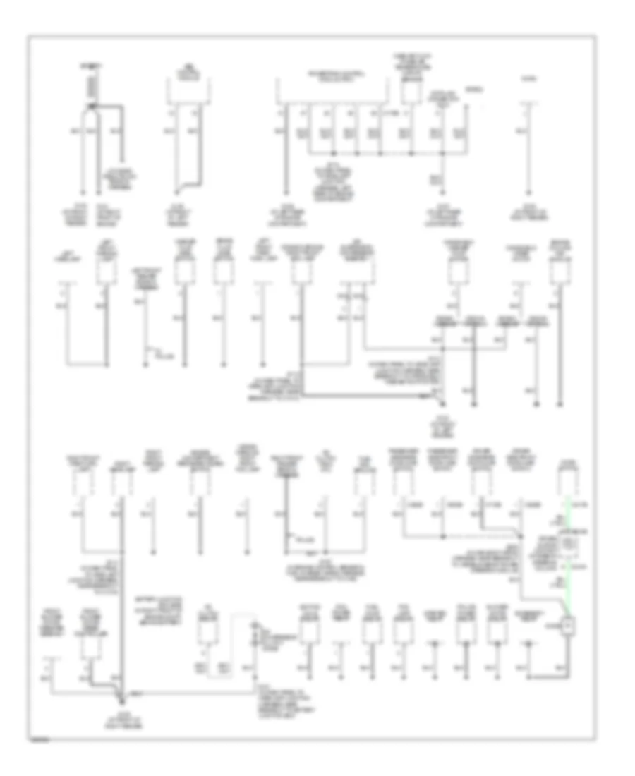 Ground Distribution Wiring Diagram 1 of 4 for Mercury Grand Marquis GS 2006