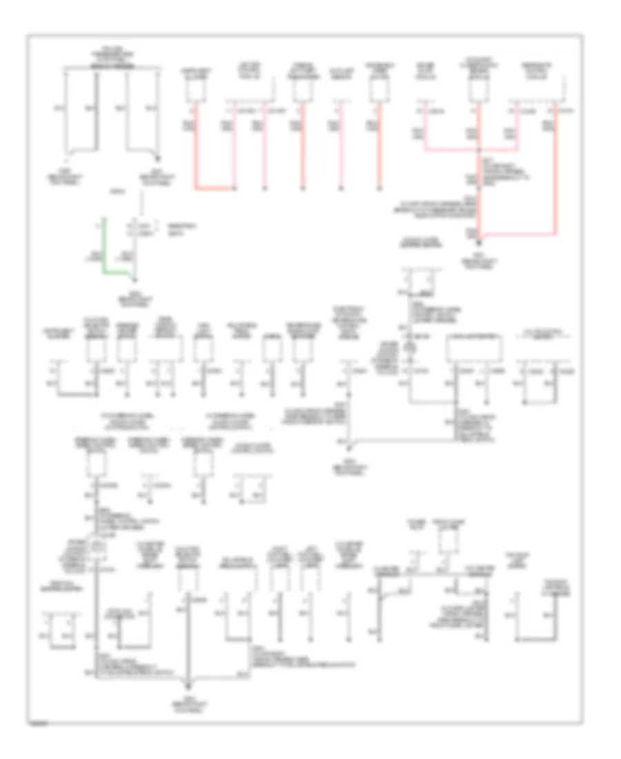 Ground Distribution Wiring Diagram (2 of 4) for Mercury Grand Marquis GS 2006