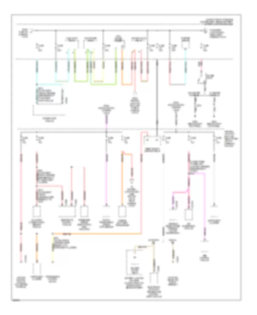 Power Distribution Wiring Diagram (2 of 5) for Mercury Grand Marquis GS 2006