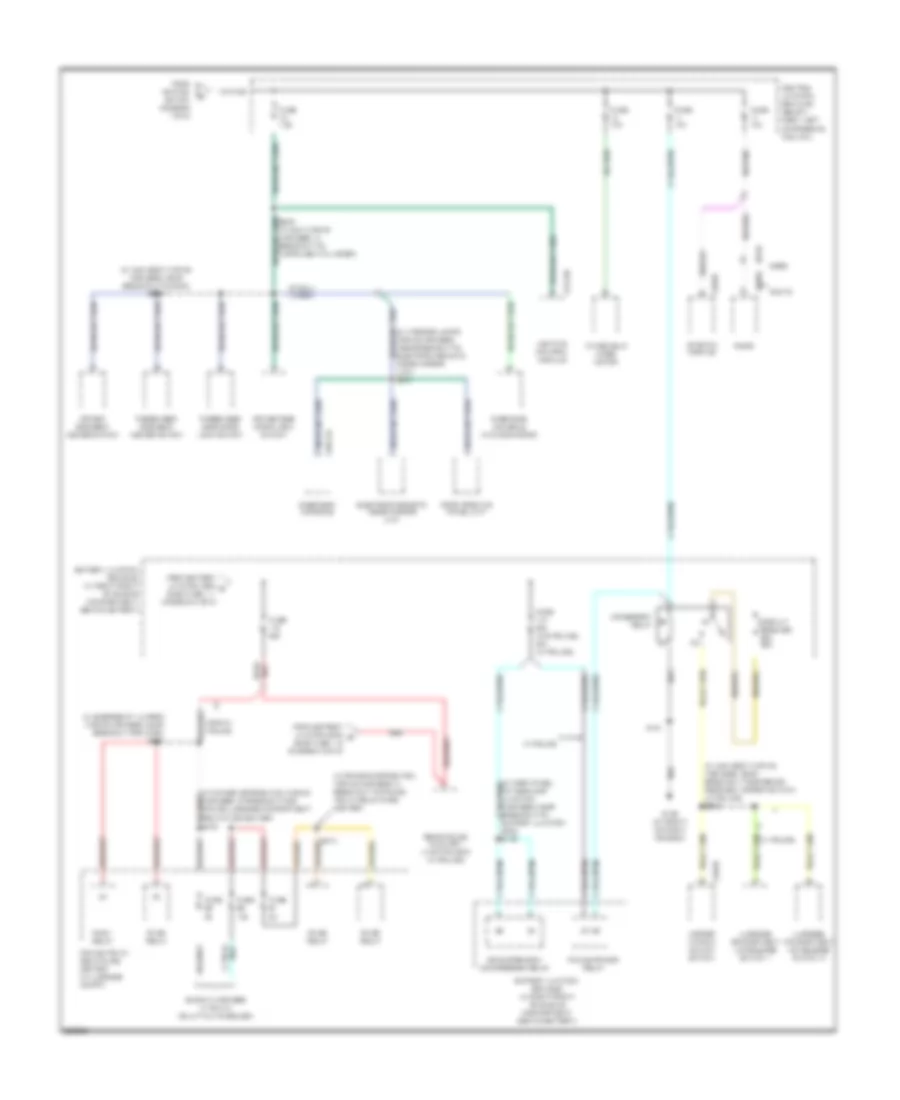 Power Distribution Wiring Diagram (5 of 5) for Mercury Grand Marquis GS 2006