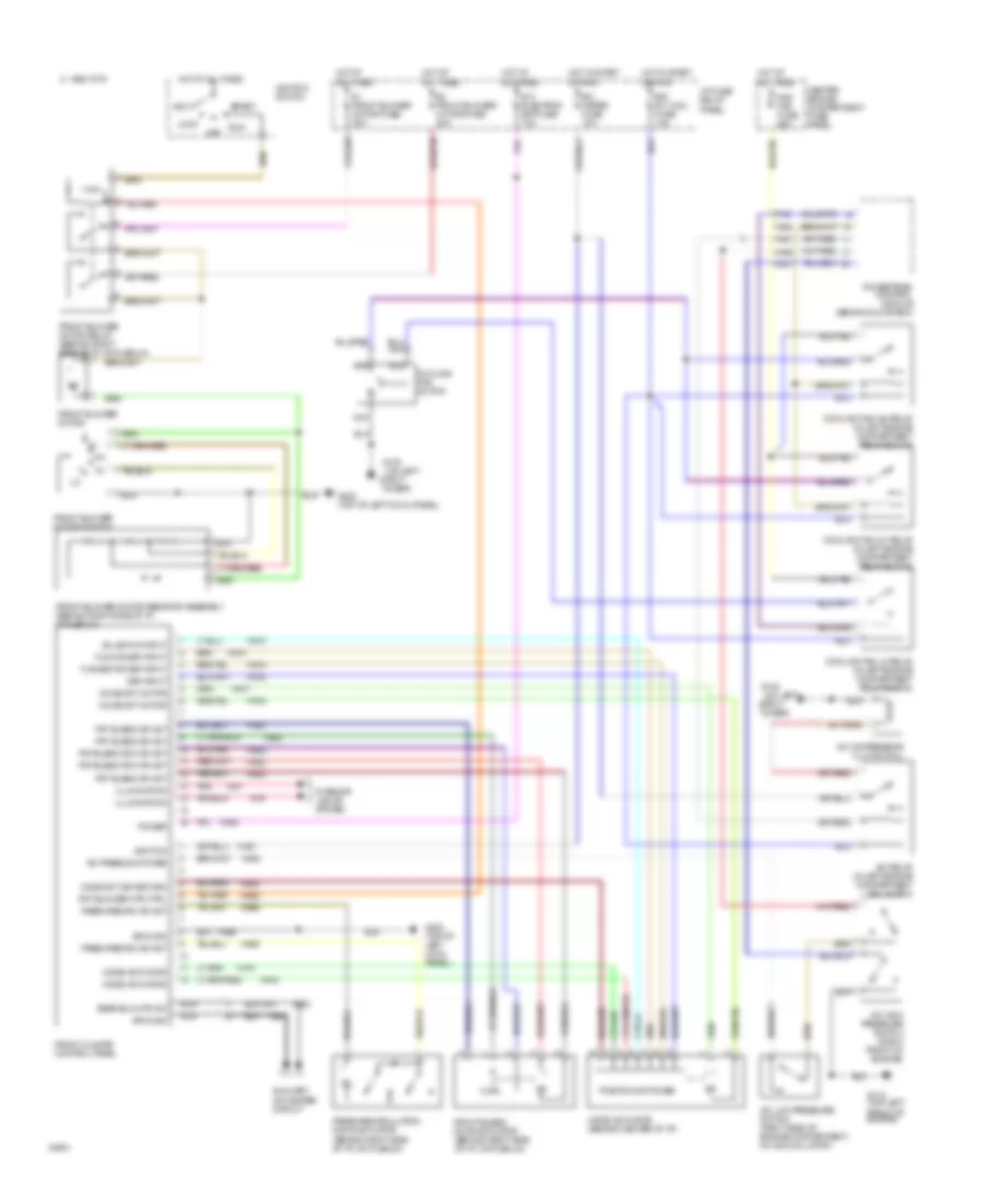 Электросхема кондиционера A/C для Mercury Villager Nautica 1995