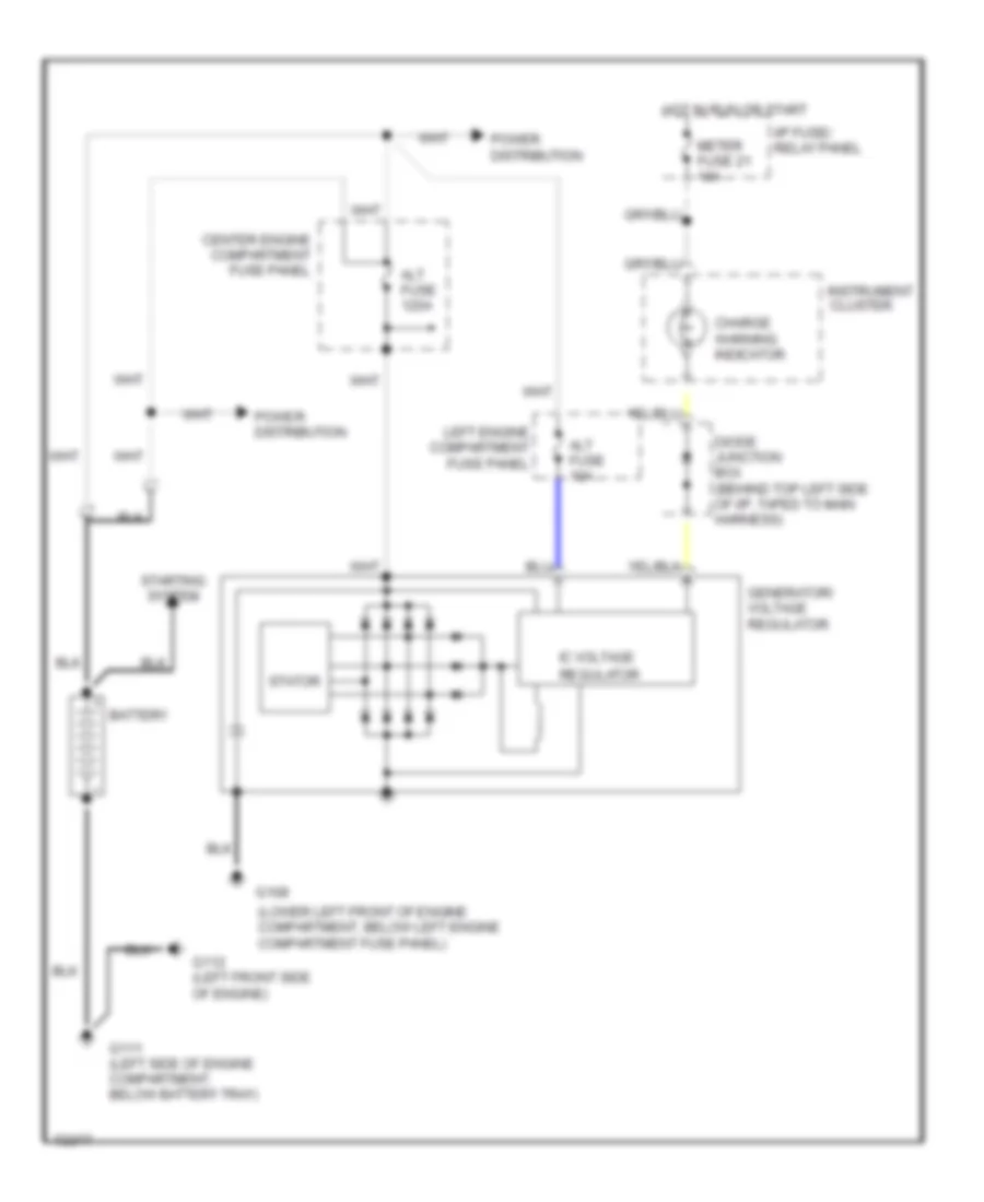 Charging Wiring Diagram for Mercury Villager Nautica 1995