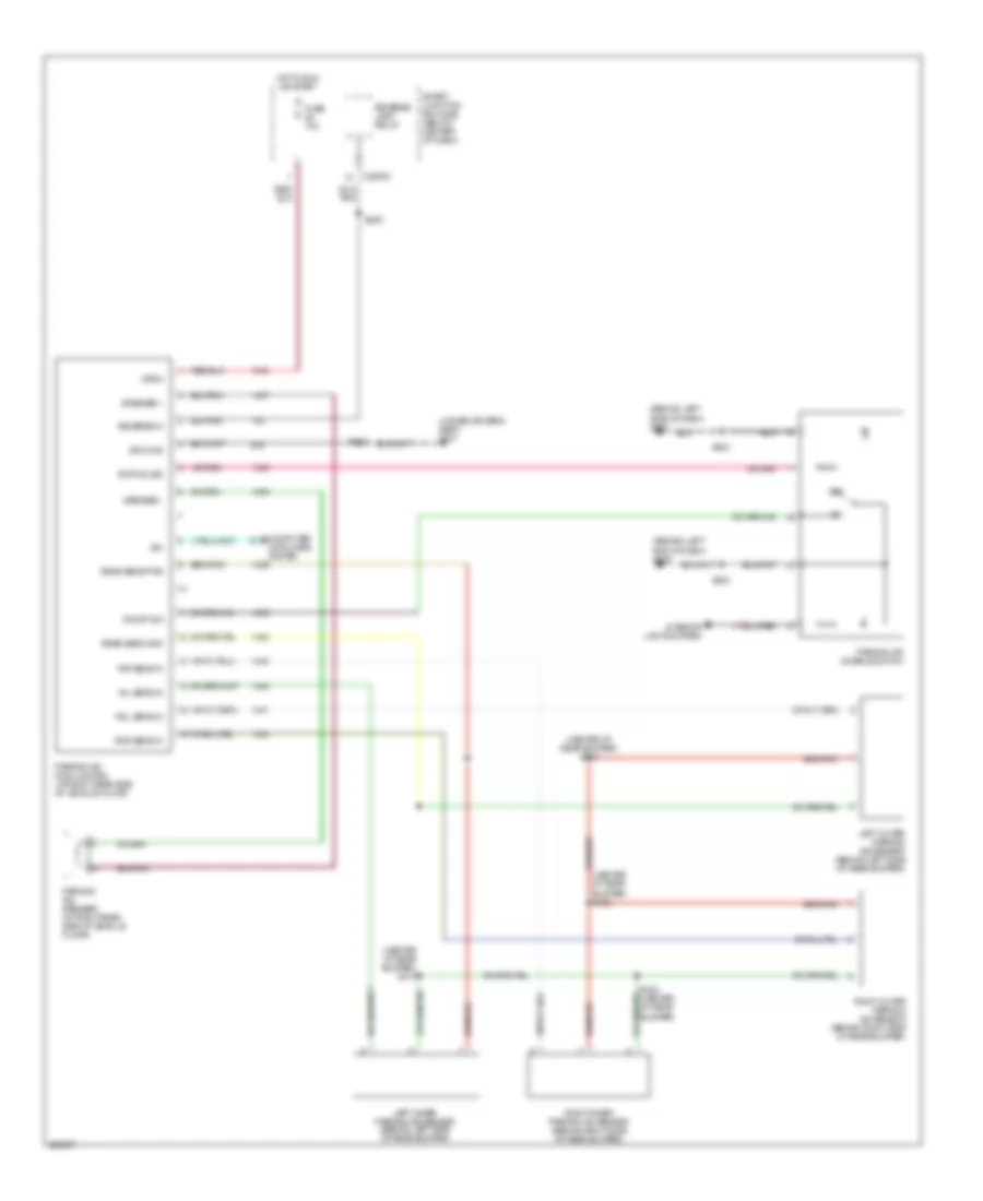 Parking Assistant Wiring Diagram, Hybrid for Mercury Mariner 2006