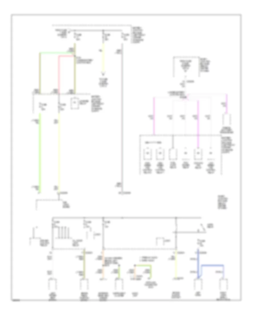Power Distribution Wiring Diagram Except Hybrid 2 of 4 for Mercury Mariner 2006
