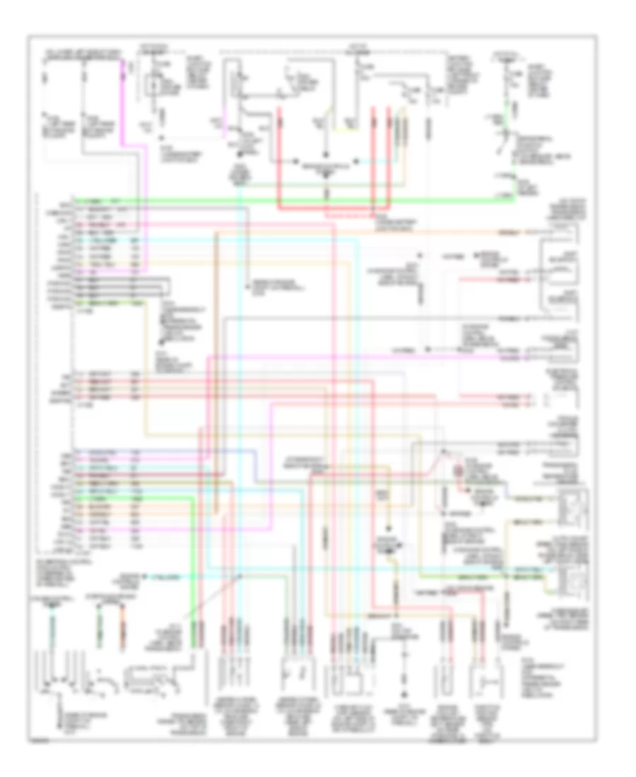3 0L A T Wiring Diagram Except Hybrid for Mercury Mariner 2006