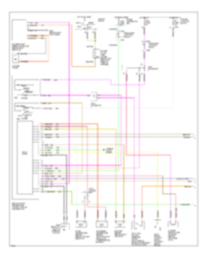 Электросхема кондиционера A/C, Авто A/C (1 из 2) для Mercury Cougar XR7 1996