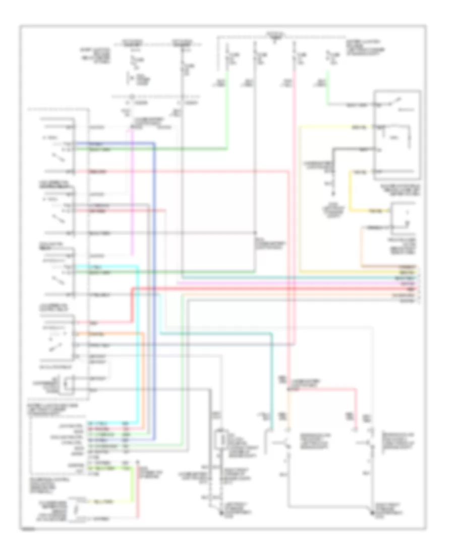 2.3L, Электросхема кондиционера с ручный управлением, Кроме Гибрида (1 из 2) для Mercury Mariner Hybrid 2006