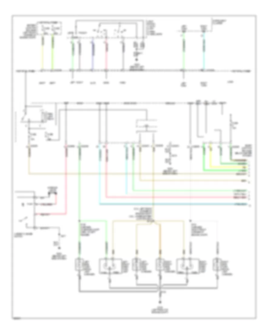 Exterior Lamps Wiring Diagram, Except Hybrid (1 of 2) for Mercury Mariner Hybrid 2006