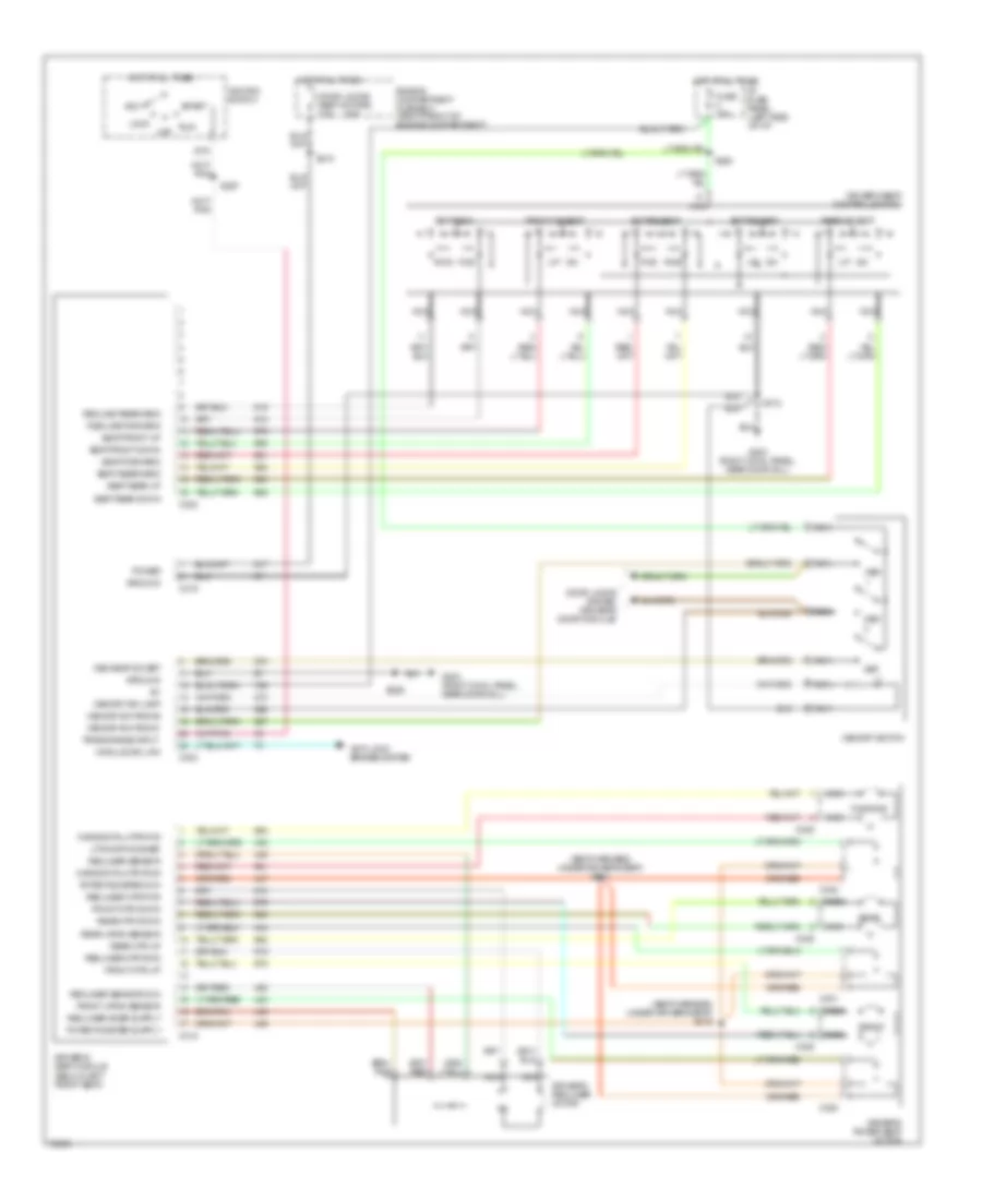 Memory System Wiring Diagrams for Mercury Grand Marquis GS 1996