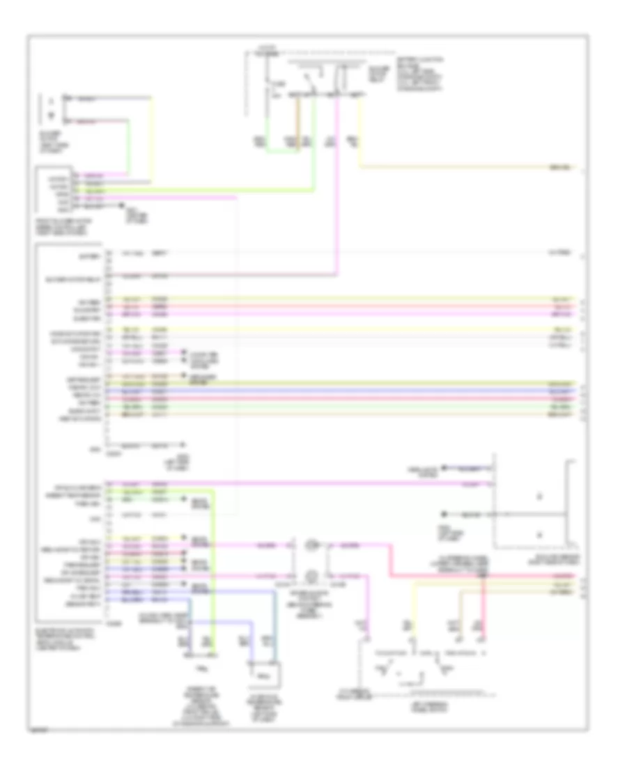 Электросхема кондиционера, Единственный Зональный счет (1 из 3) для Mercury Milan 2006