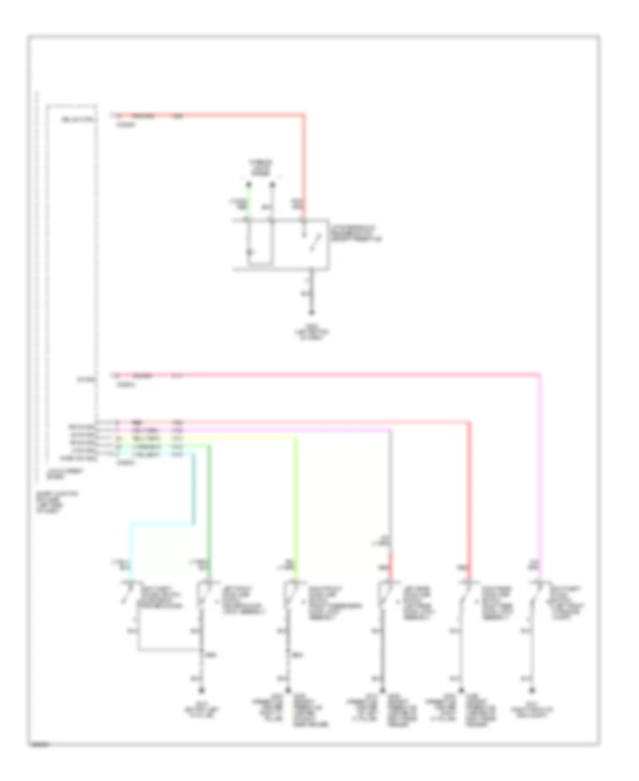 Forced Entry Wiring Diagram 2 of 2 for Mercury Montego 2006