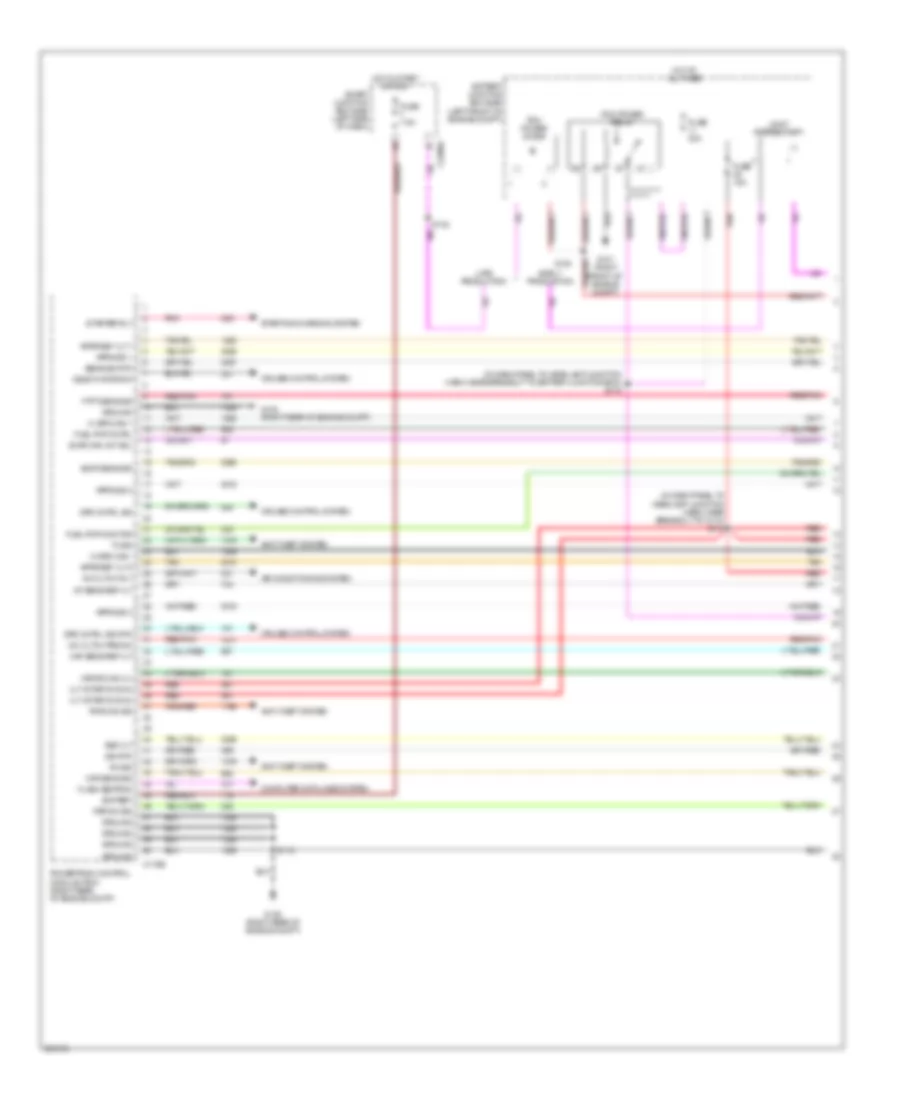 Engine Performance Wiring Diagram 1 of 6 for Mercury Montego 2006