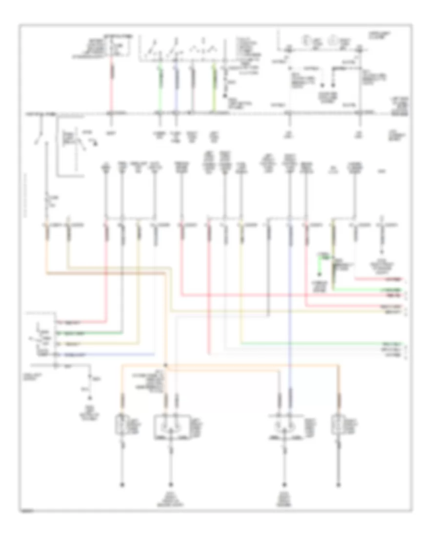 Exterior Lamps Wiring Diagram 1 of 2 for Mercury Montego 2006