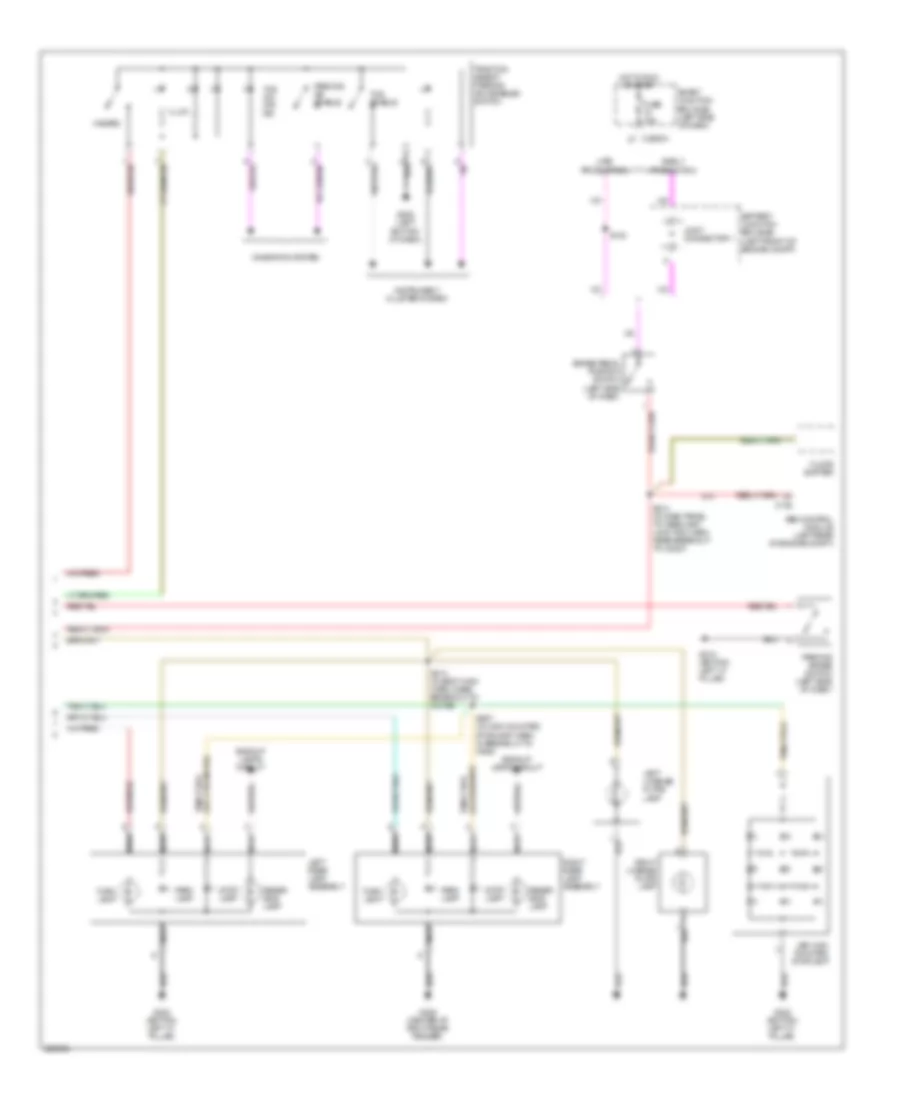 Exterior Lamps Wiring Diagram 2 of 2 for Mercury Montego 2006