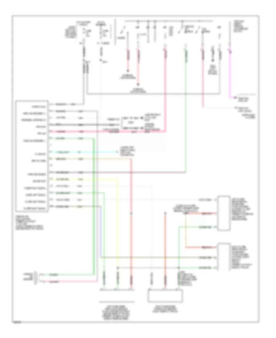 Parking Assistant Wiring Diagram for Mercury Montego 2006