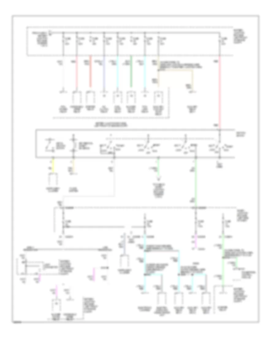 Power Distribution Wiring Diagram 2 of 3 for Mercury Montego 2006