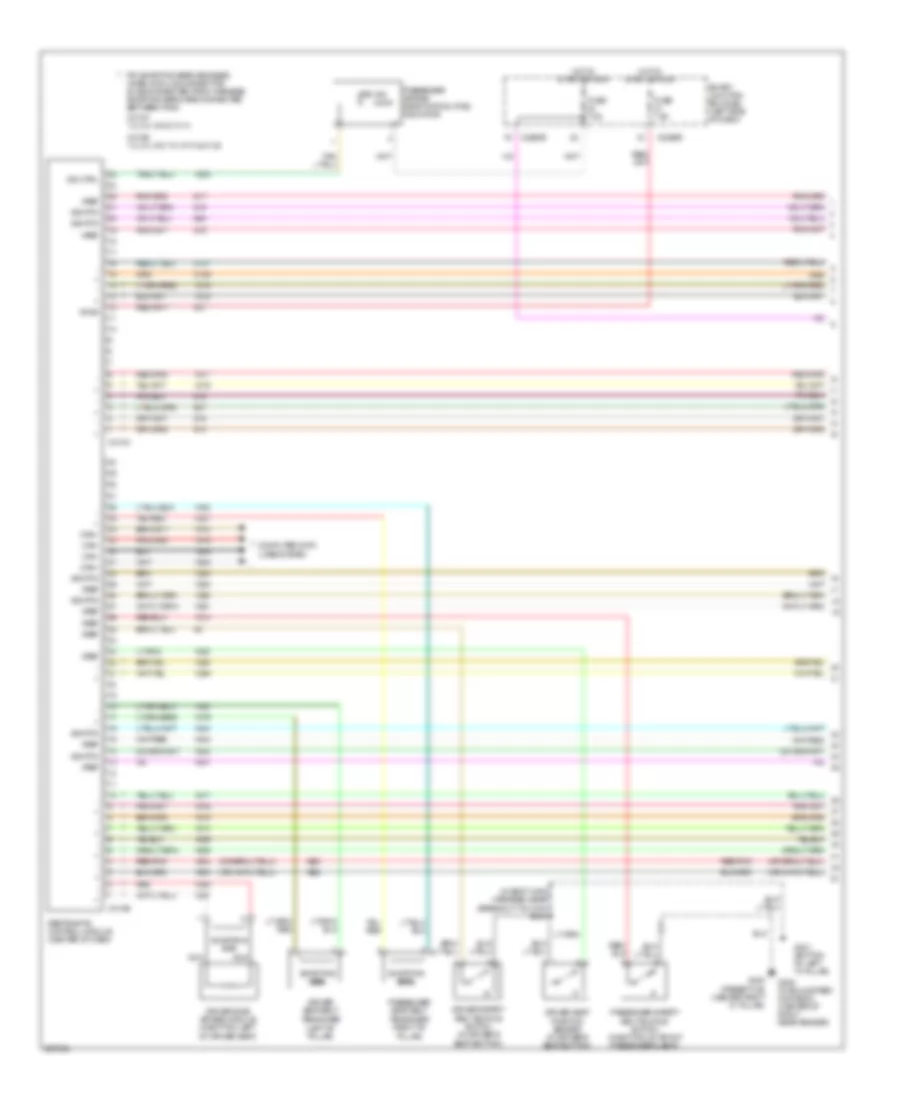 Supplemental Restraints Wiring Diagram Early Production 1 of 2 for Mercury Montego 2006