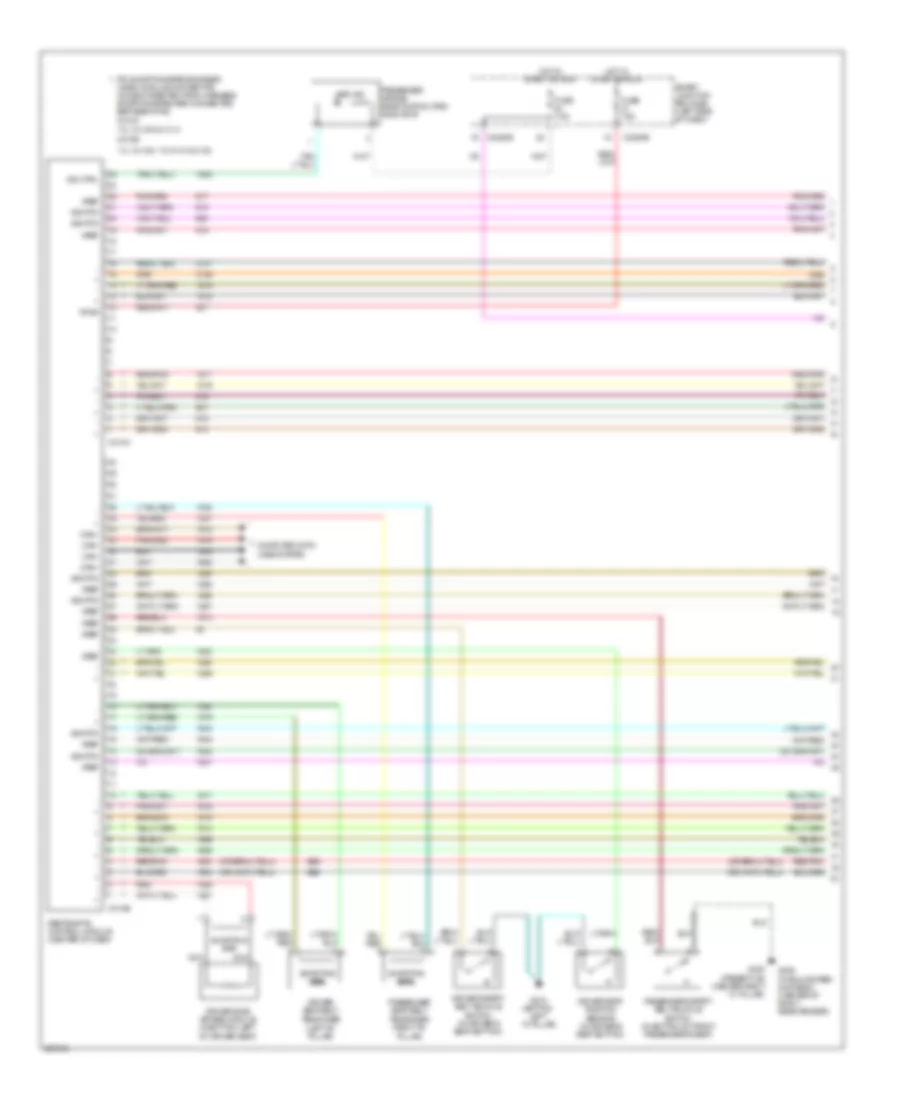 Supplemental Restraints Wiring Diagram, Late Production (1 of 2) for Mercury Montego 2006