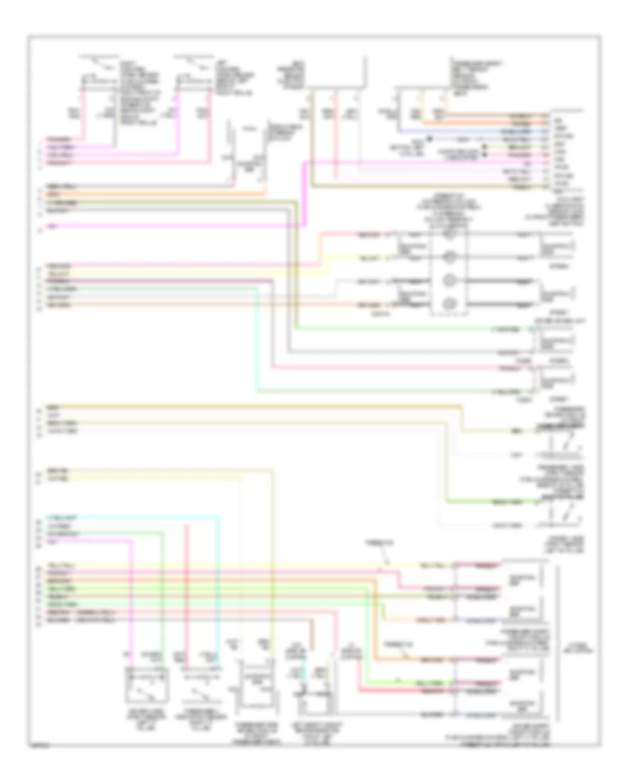 Supplemental Restraints Wiring Diagram Late Production 2 of 2 for Mercury Montego 2006