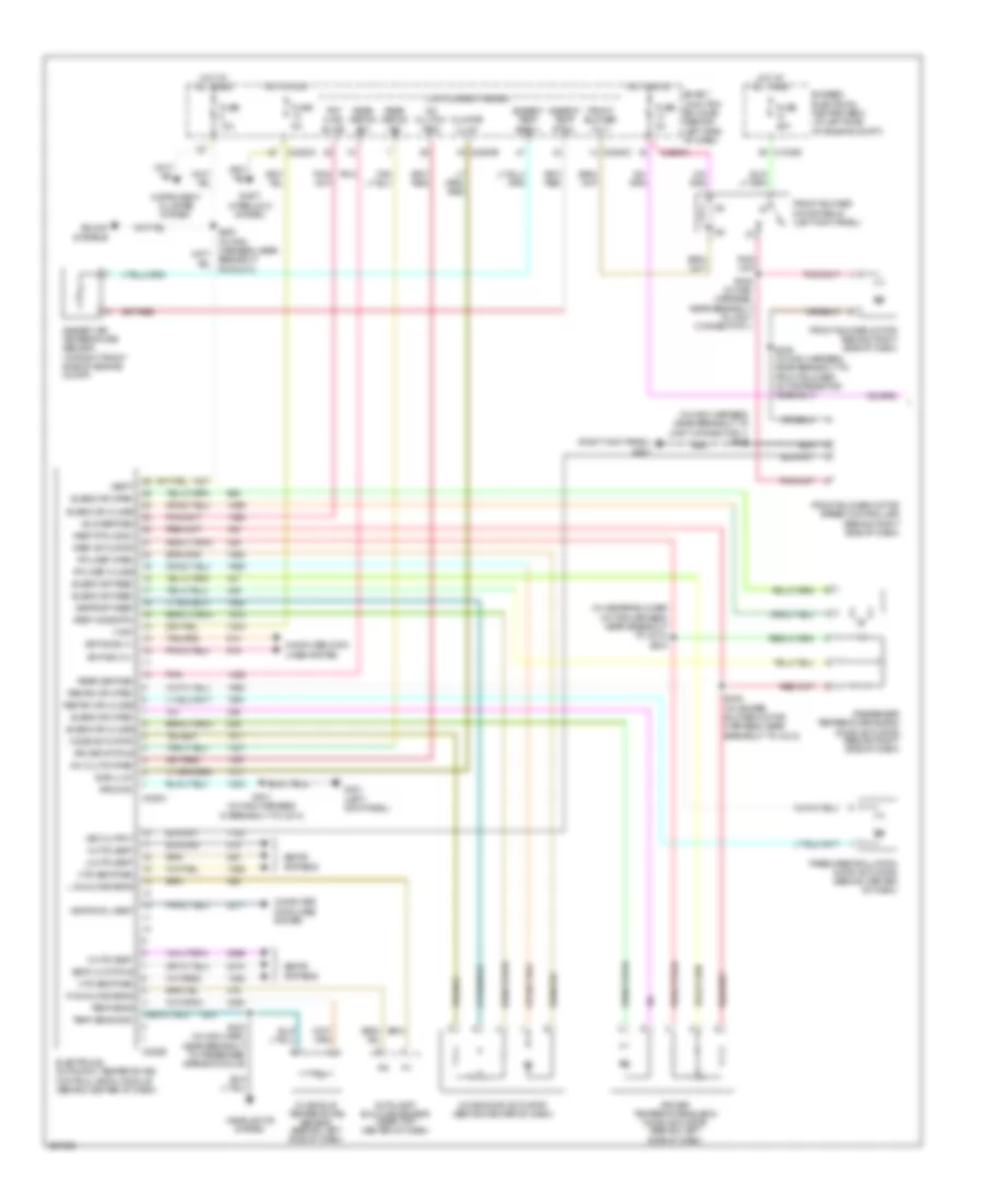Электросхема кондиционера (1 из 2) для Mercury Monterey 2006