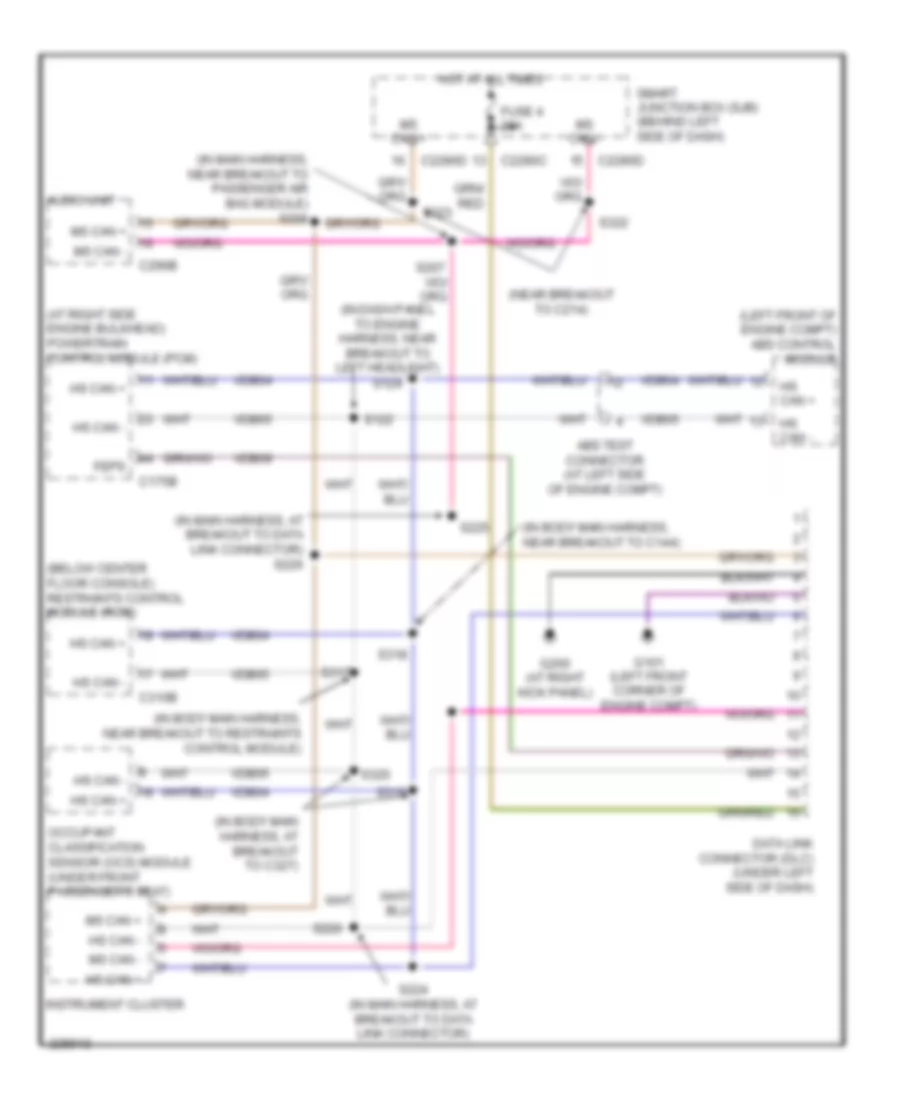 4 0L Computer Data Lines Wiring Diagram for Mercury Mountaineer 2006