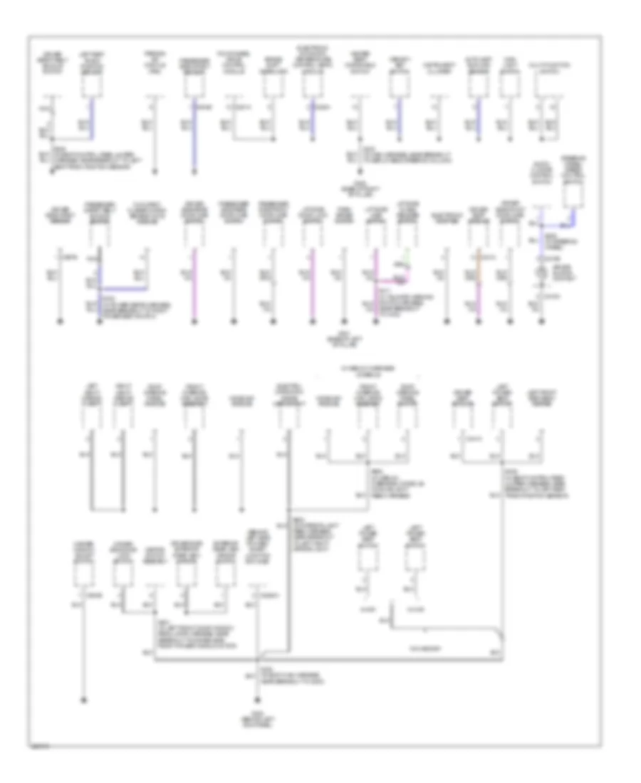 Ground Distribution Wiring Diagram (2 of 3) for Mercury Mountaineer 2006
