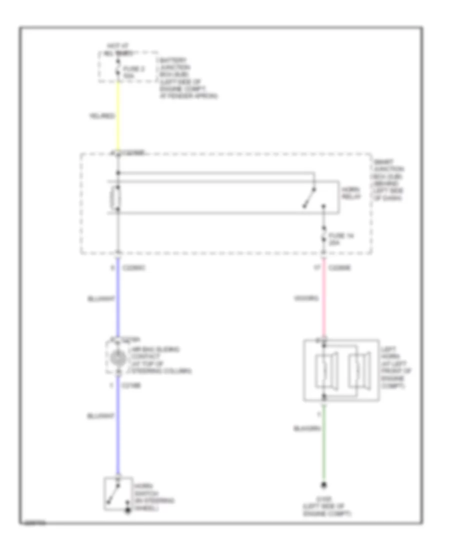 Horn Wiring Diagram for Mercury Mountaineer 2006