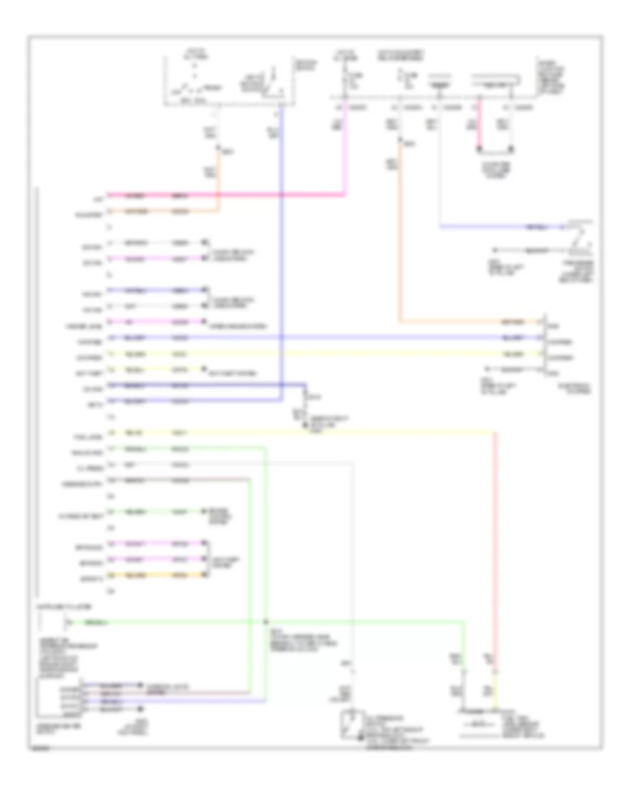 Instrument Cluster Wiring Diagram for Mercury Mountaineer 2006