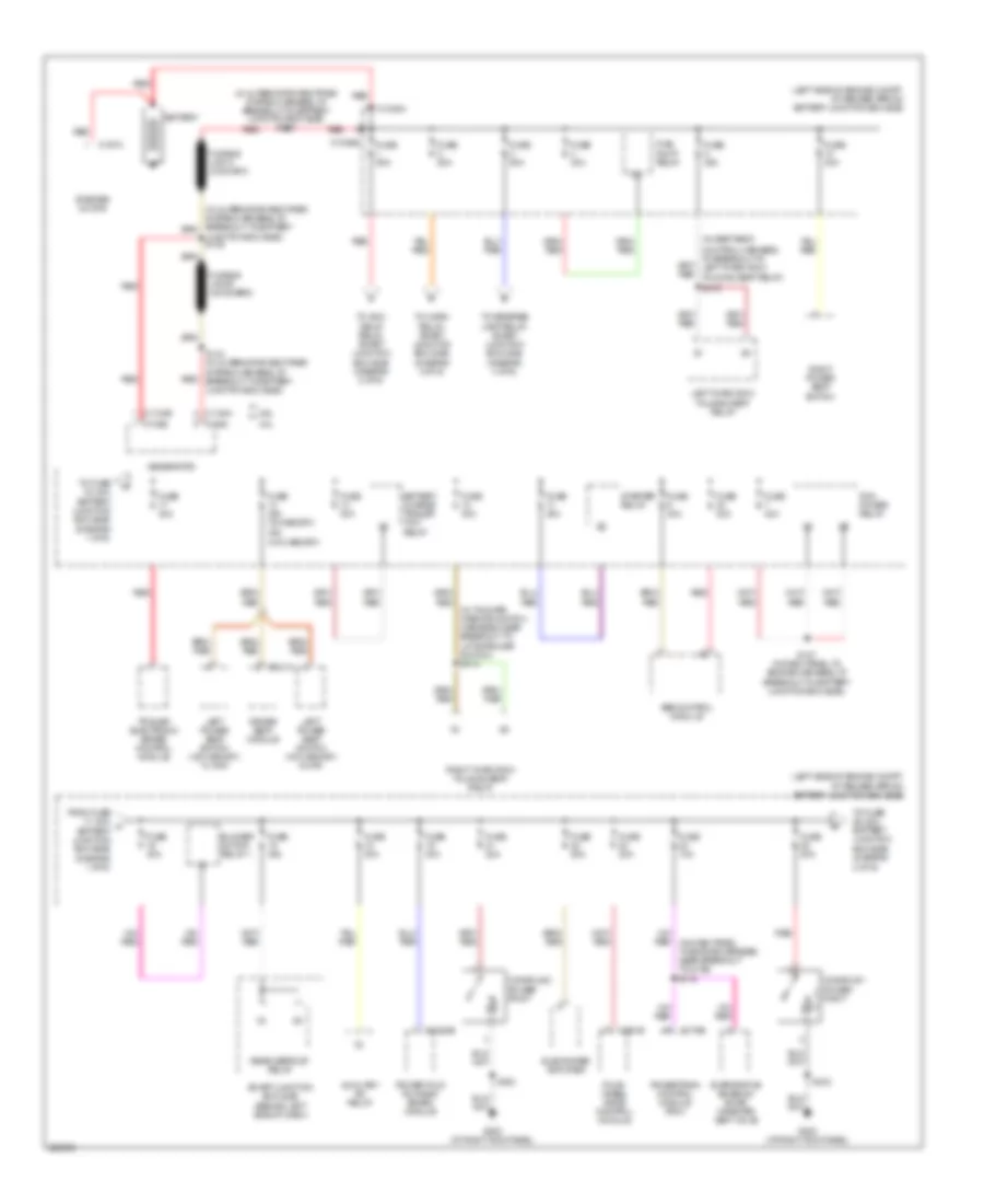 Power Distribution Wiring Diagram 1 of 6 for Mercury Mountaineer 2006