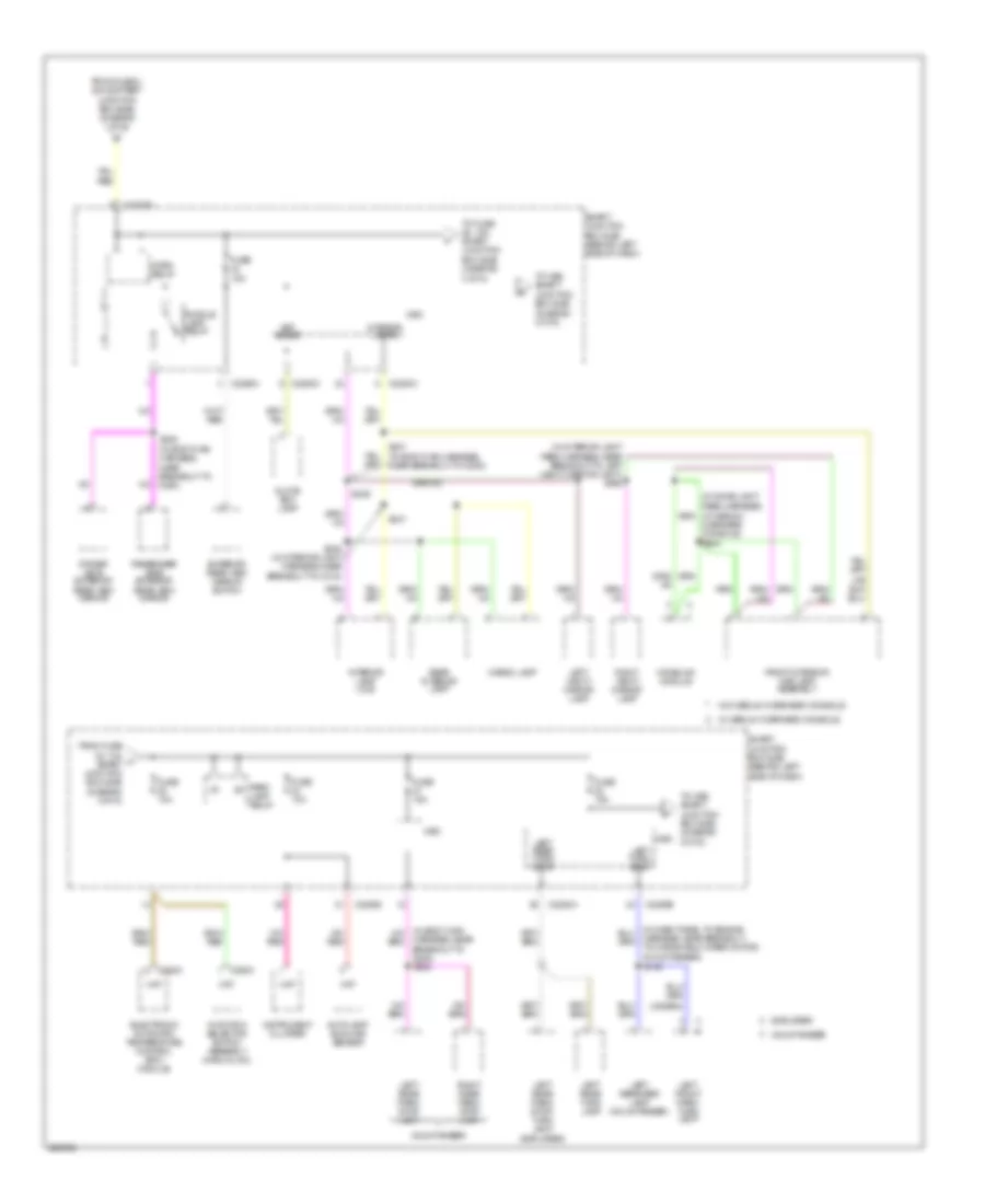 Power Distribution Wiring Diagram 3 of 6 for Mercury Mountaineer 2006
