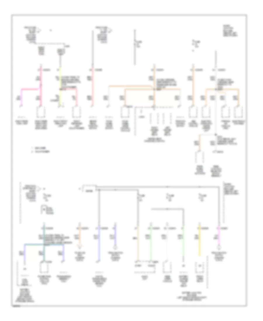 Power Distribution Wiring Diagram (5 of 6) for Mercury Mountaineer 2006