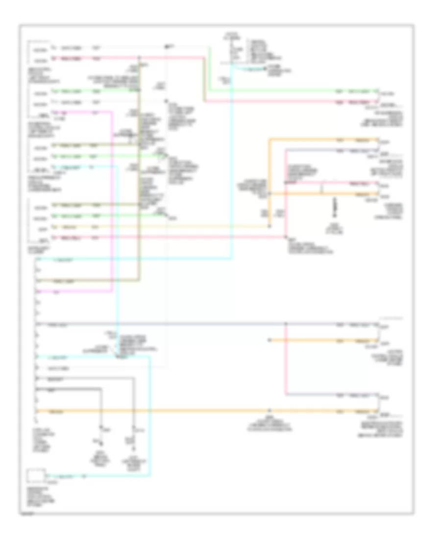 Computer Data Lines Wiring Diagram for Mercury Grand Marquis GS 2007