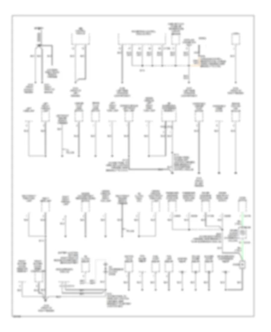 Ground Distribution Wiring Diagram 1 of 4 for Mercury Grand Marquis GS 2007