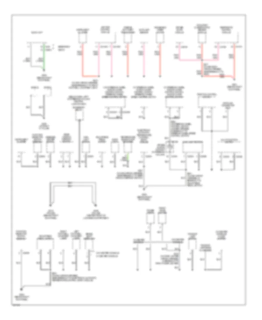 Ground Distribution Wiring Diagram 2 of 4 for Mercury Grand Marquis GS 2007