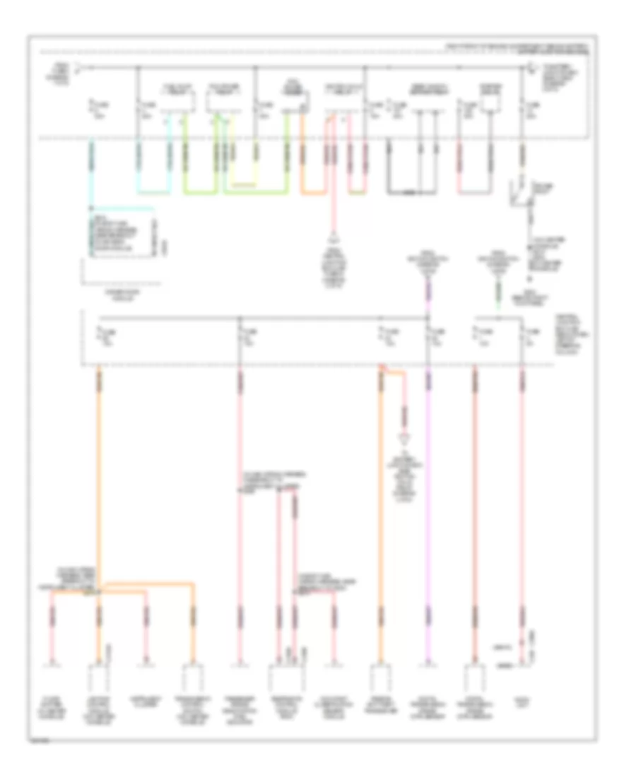 Power Distribution Wiring Diagram 2 of 5 for Mercury Grand Marquis GS 2007