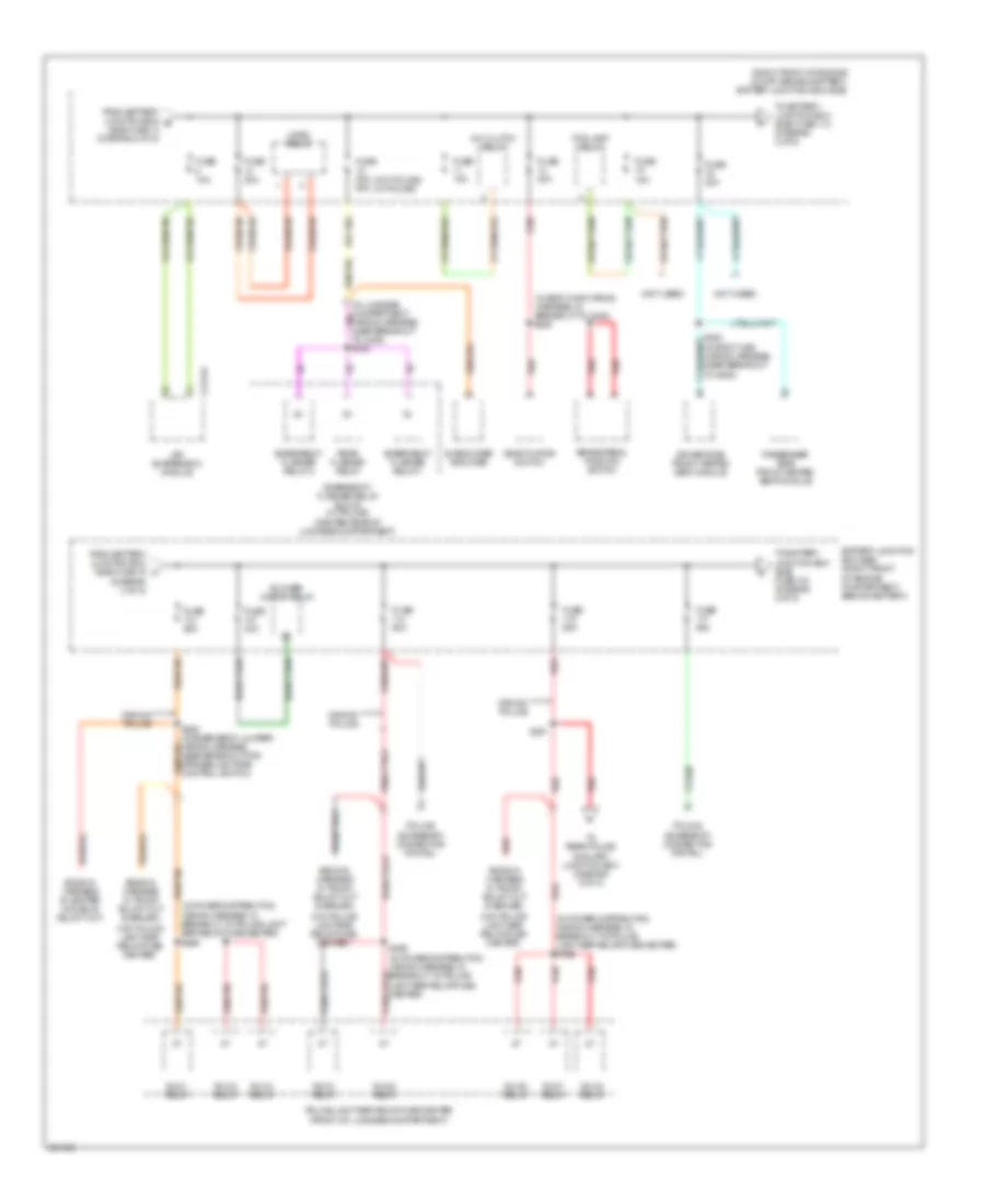 Power Distribution Wiring Diagram 3 of 5 for Mercury Grand Marquis GS 2007