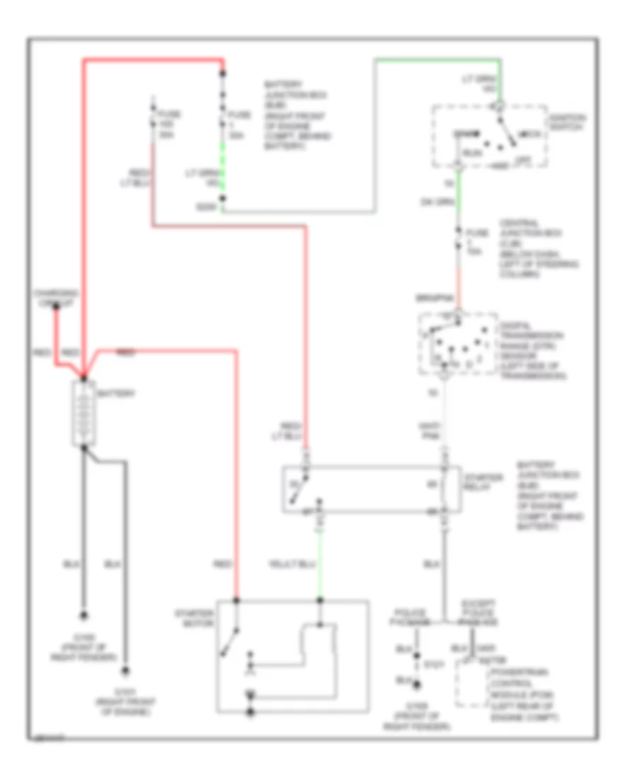 Starting Wiring Diagram for Mercury Grand Marquis GS 2007