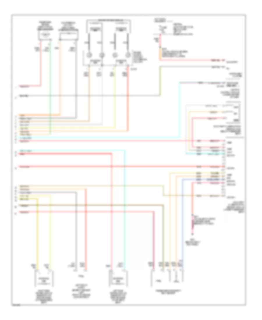 Supplemental Restraints Wiring Diagram 2 of 2 for Mercury Grand Marquis GS 2007