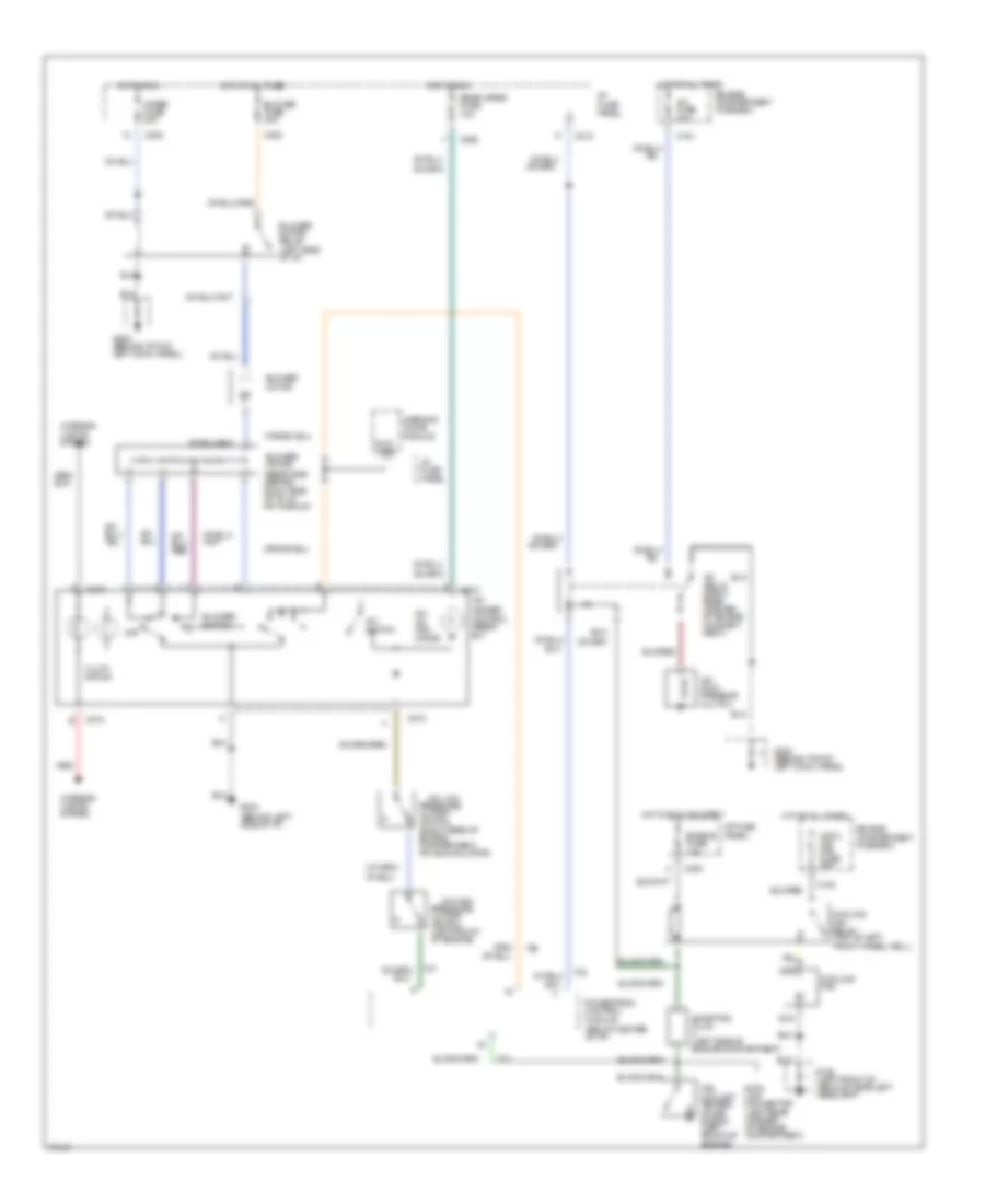 1.8L, AC Wiring Diagram, MT for Mercury Tracer 1996