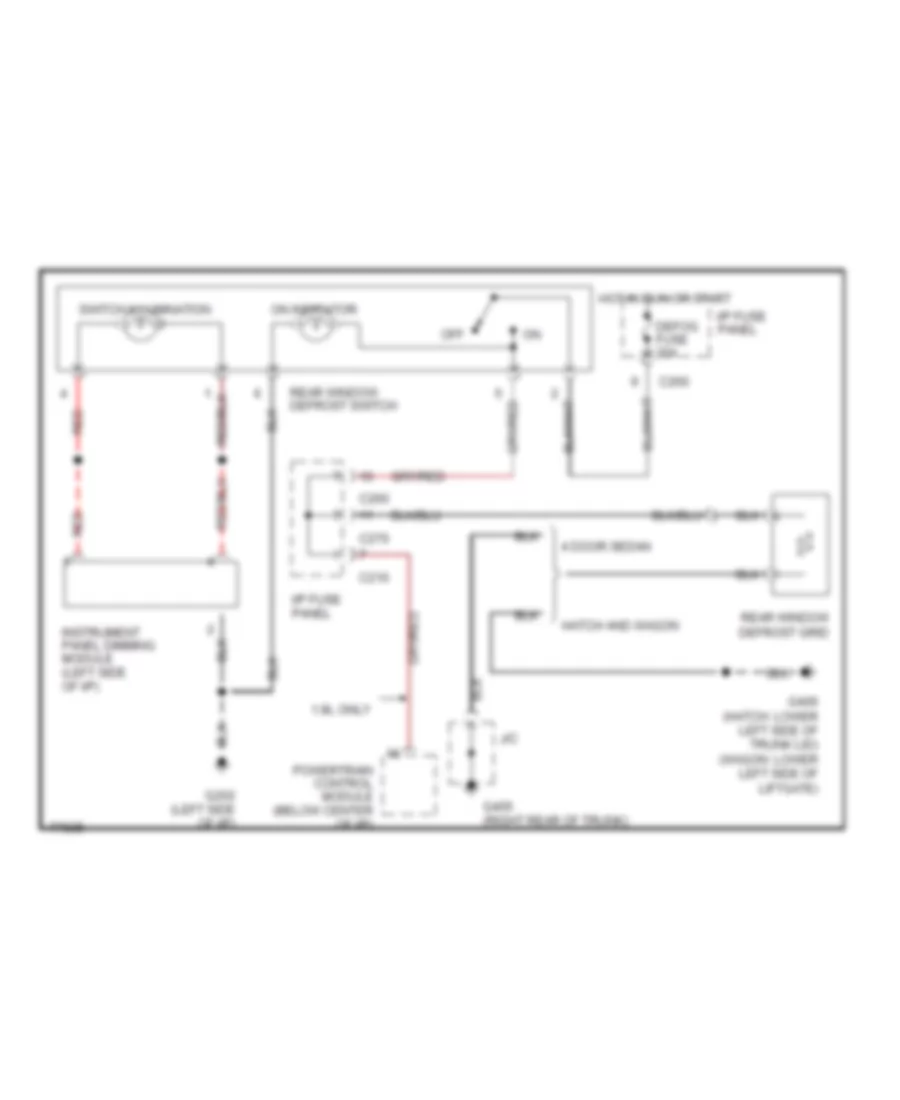 Defogger Wiring Diagram for Mercury Tracer 1996