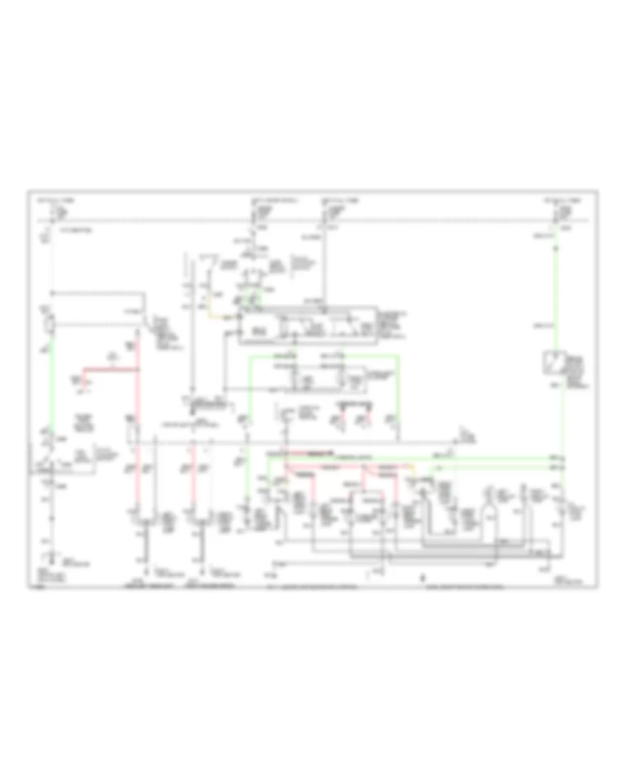 Exterior Lamps Wiring Diagram Wagon for Mercury Tracer 1996