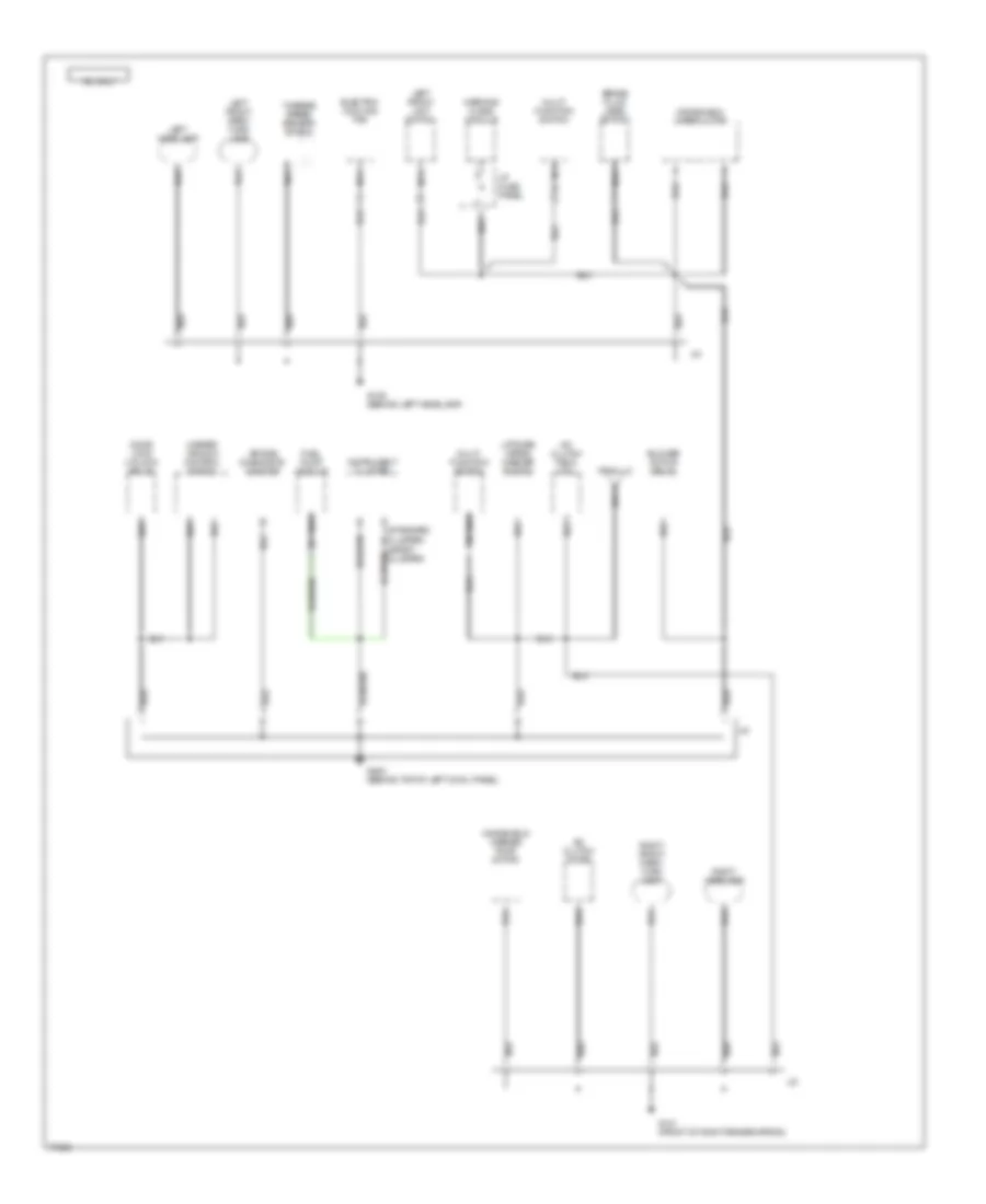 Ground Distribution Wiring Diagram (3 of 7) for Mercury Tracer 1996