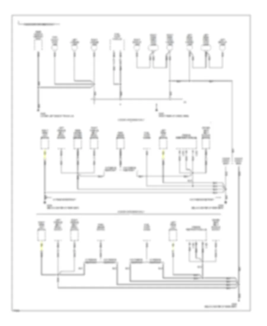 Ground Distribution Wiring Diagram (5 of 7) for Mercury Tracer 1996