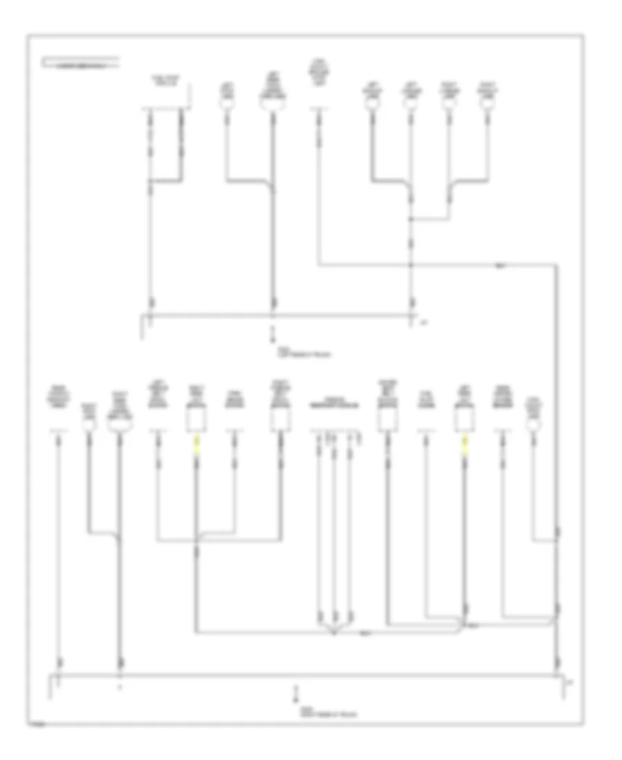 Ground Distribution Wiring Diagram (6 of 7) for Mercury Tracer 1996
